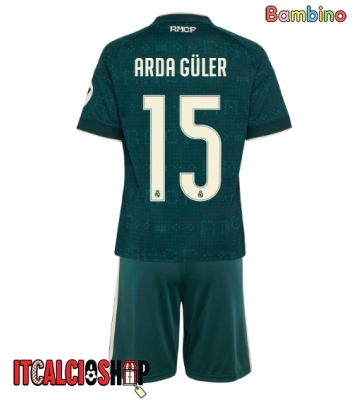 Real Madrid Arda Guler #15 Seconda Maglia Bambino 2026-27 Manica Corta (+ Pantaloni corti)
